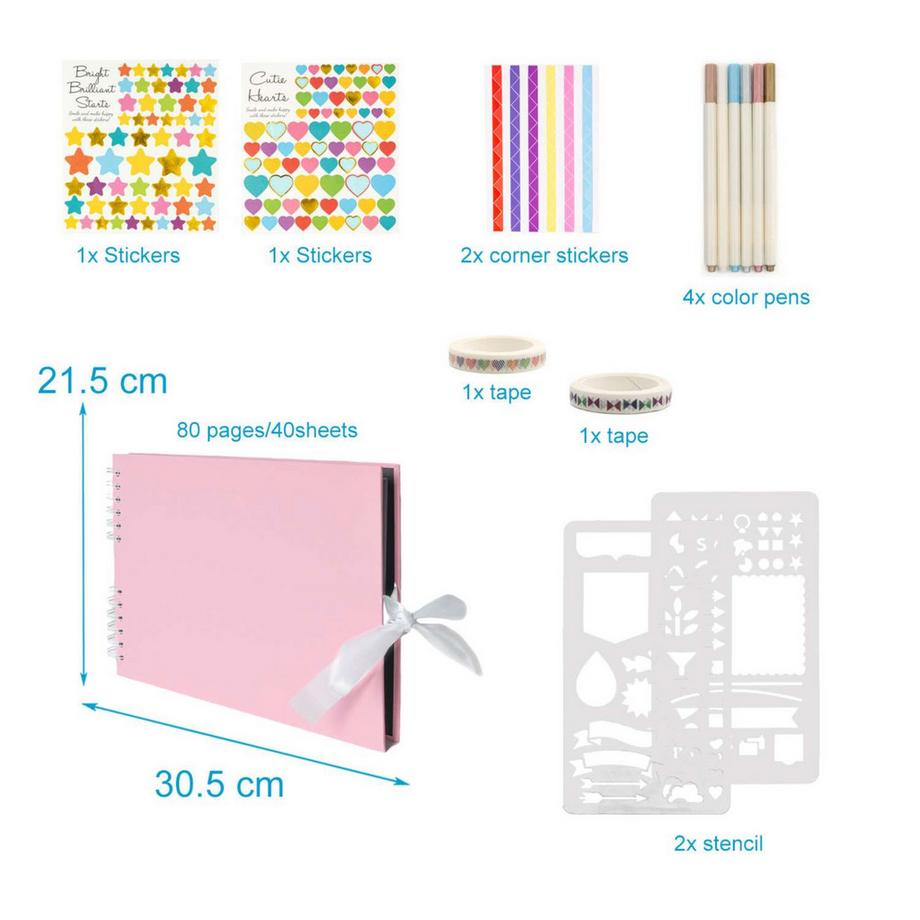 Intirilife Fotoalbum Fotobuch zum selbst gestalten  