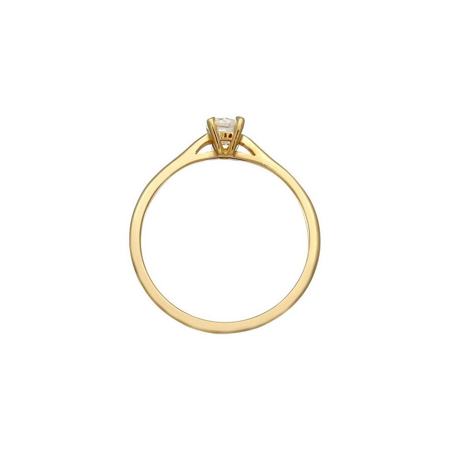 Elli  Ring Topas Solitär Verlobungsring 375 Gelbgold 