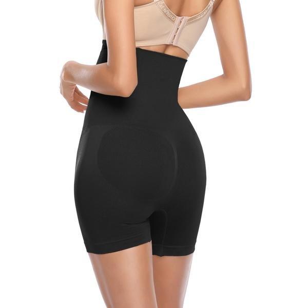 B2X  Shapewear-Shorts, hohe Taille – Schwarz 