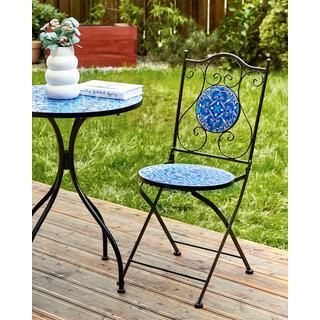 Beliani Gartenstuhl 2er Set aus Eisen Retro CIGLIANO  