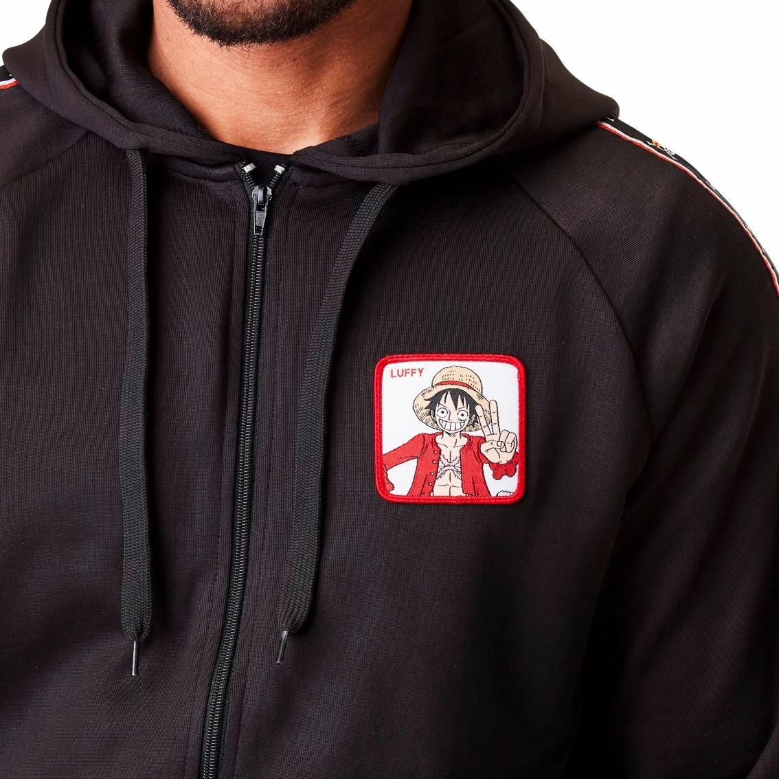 Capslab One Piece Luffy Felpa con Cappuccio Full Zip  