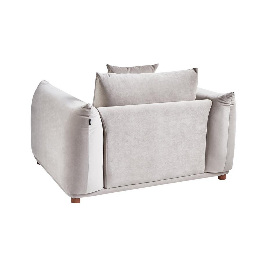 Beliani Fauteuil en Velours Glamour LUVOS  