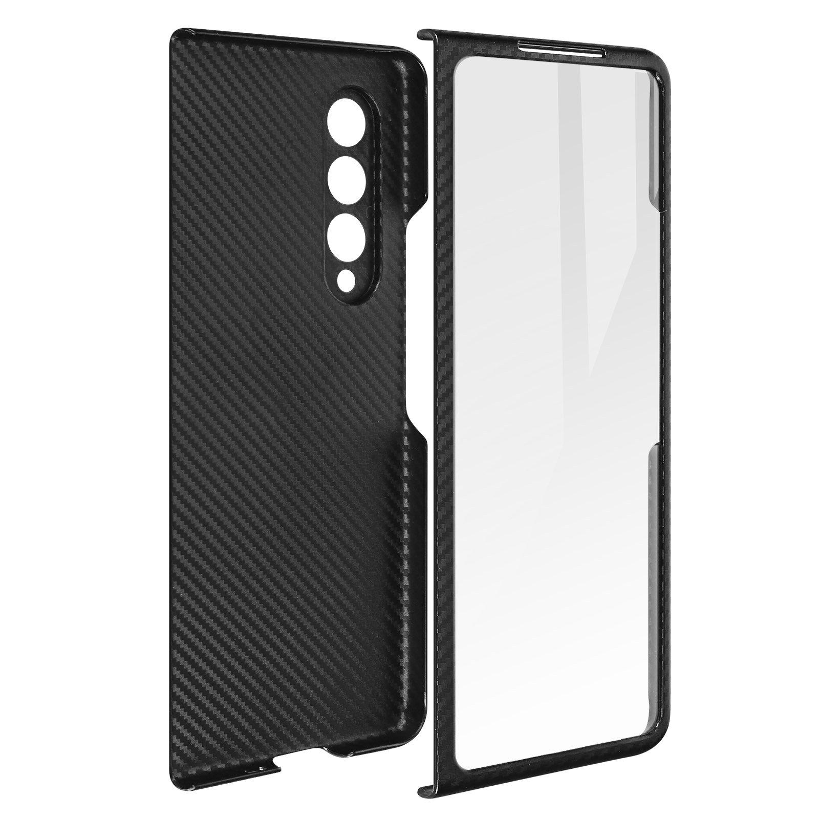 Avizar  Coque carbone Samsung Z Fold 3, Stand 