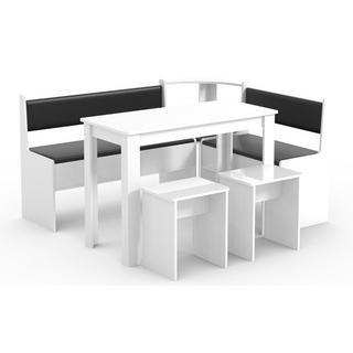 VCM Groupe de bancs d'angle Groupe de sièges de cuisine Banc Table Tabouret Esal Maxi  
