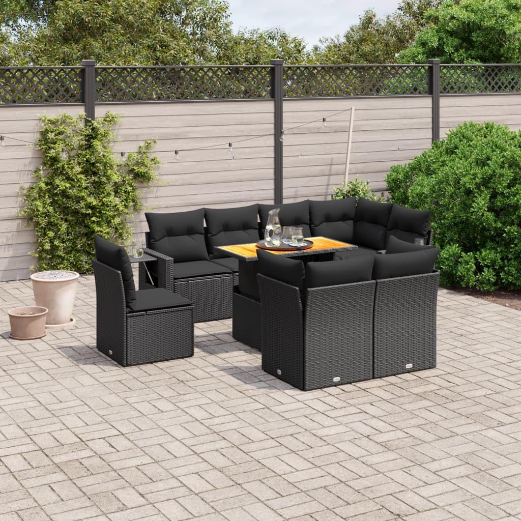 VidaXL set divano da giardino Polirattan  