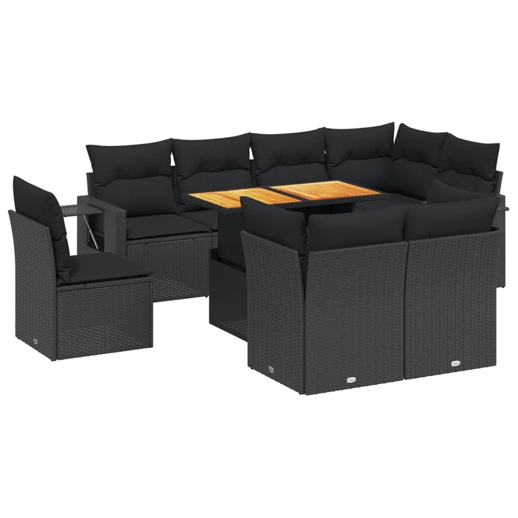 VidaXL set divano da giardino Polirattan  