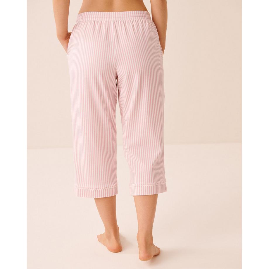 La Vie En Rose Pantalon de pyjama capri en coton  