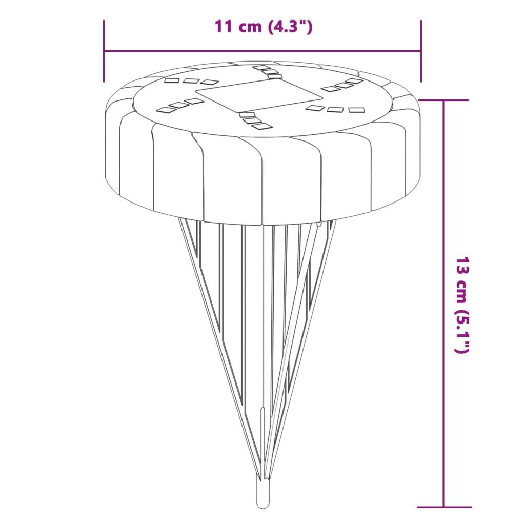 VidaXL Lampe solaire au sol  