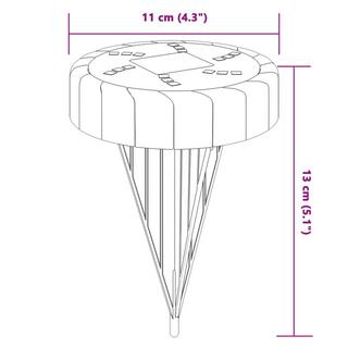 VidaXL Lampe solaire au sol  