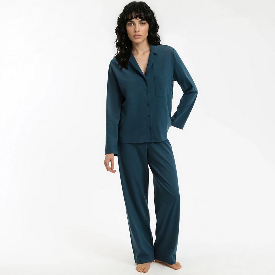 Pyjama mit langen Ärmeln aus Baumwoll-Jersey