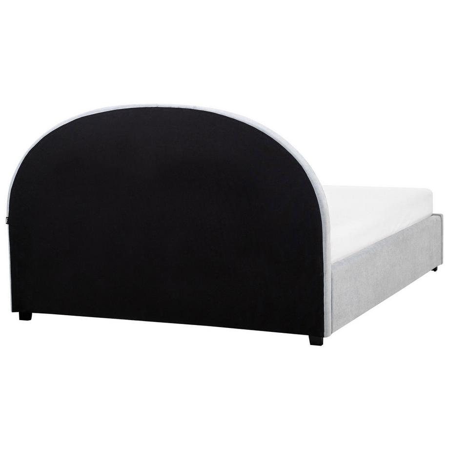 Beliani Letto contenitore en Tessuto Retrò VAUCLUSE  