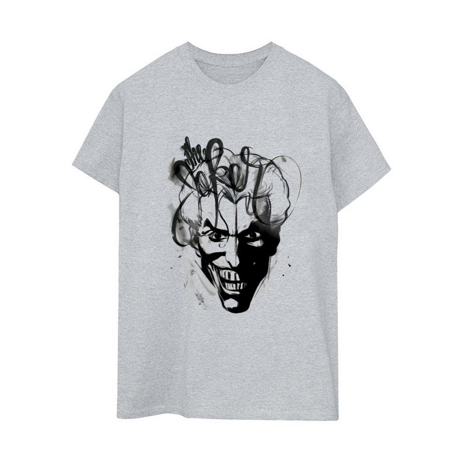 BATMAN Joker Sketch Boyfriend Fit T-Shirt  