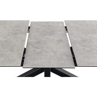 mutoni Tavolo da pranzo Triple-X ceramica grigia 168-210x90  