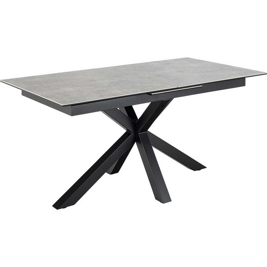 mutoni Table de salle à manger Triple-X céramique grise 168-210x90  