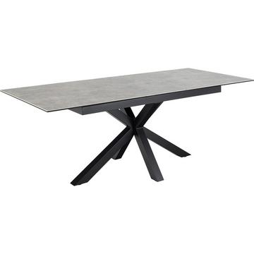 Table de salle à manger Triple-X céramique grise 168-210x90