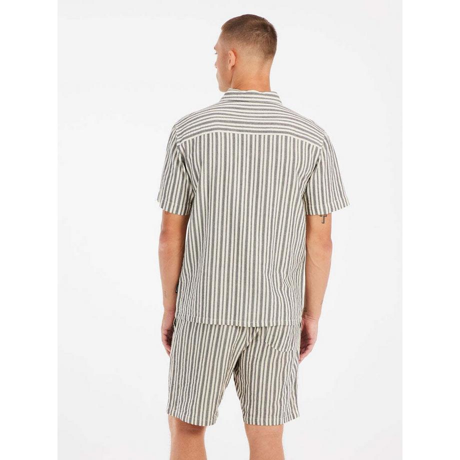 PROTEST PRTDebut Camicia a Righe Maniche Corte  