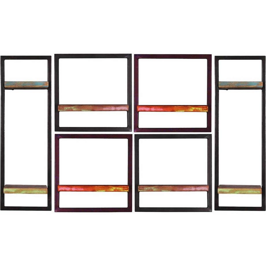 mutoni Mensola a muro River colorful 135x25x75 (6 pz.)  