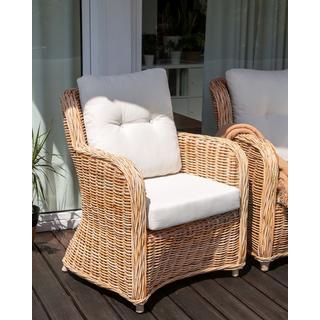 Beliani Set da esterno en Rattan Rustico ALESSANO  