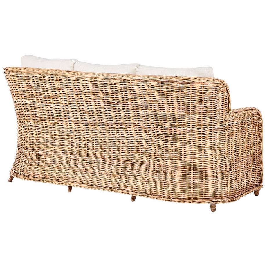 Beliani Garten Lounge aus Rattan  ALESSANO  