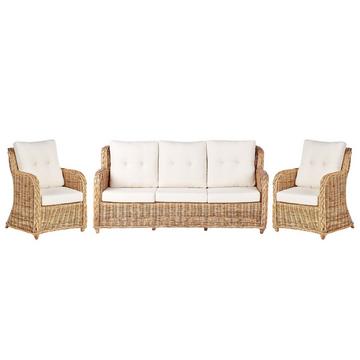 Set da esterno en Rattan Rustico ALESSANO