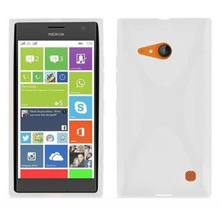 Cadorabo  Hülle für Nokia Lumia 730 TPU Silikon im X-Line Design 