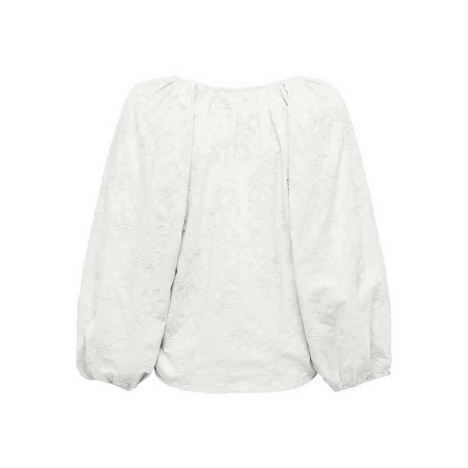 ONLY Bestickte Langarmbluse  