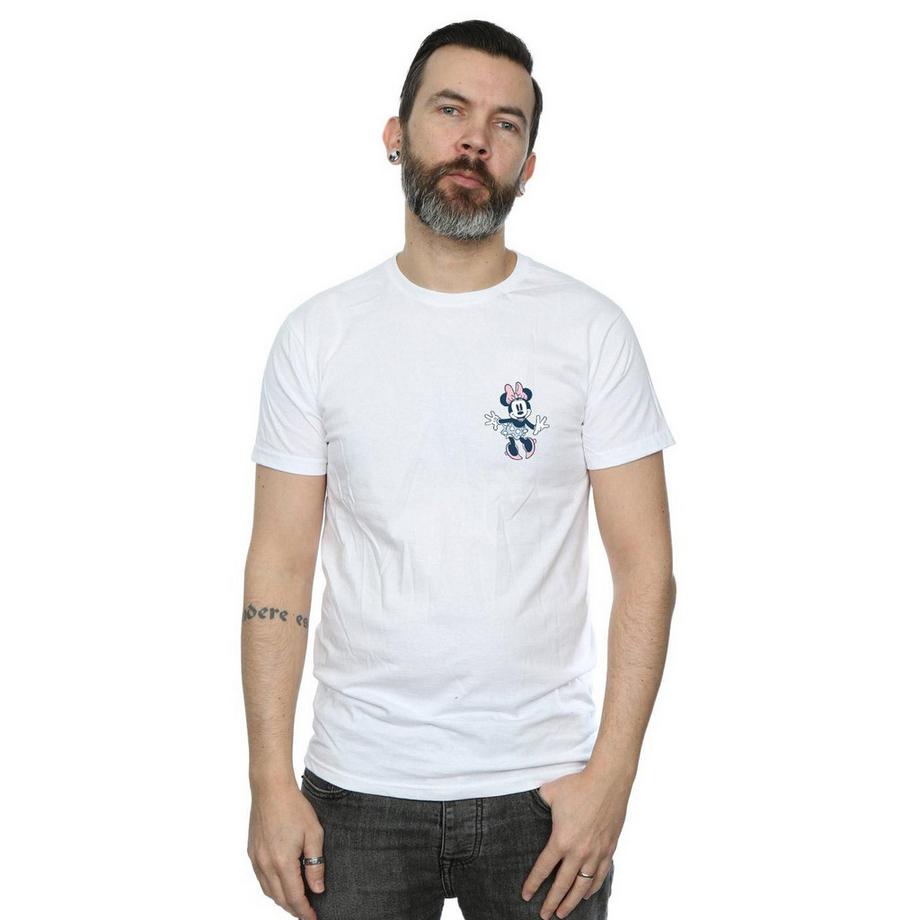 Disney Minnie Mouse T-Shirt Stampa Tasca  