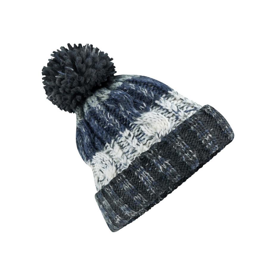 Beechfield Strickmütze mit Zopfmuster und Bommel  
