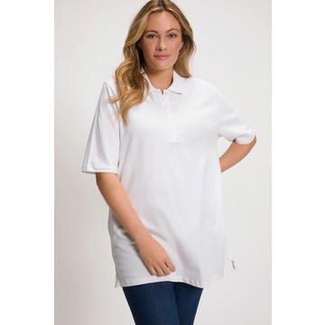 Poloshirt, Piqué, Polokragen, Samt-Knopfleiste, Halbarm