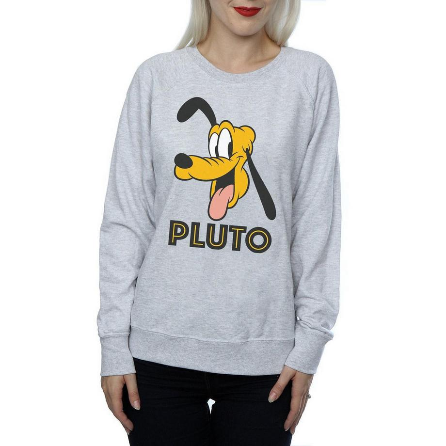 Disney Pluto Imprimé Graphique Coupe Ajustée Sweatshirt  