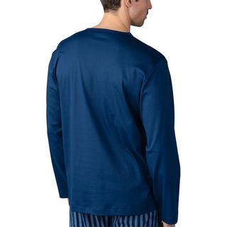 mey Langarm V-Ausschnitt Schlafanzug Shirt  