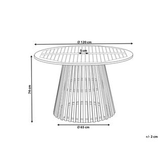 Beliani Gartentisch aus Akazienholz Mediterran AGELLO  