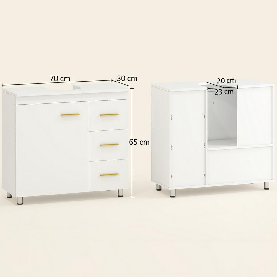 HOMCOM armoire de toilette  