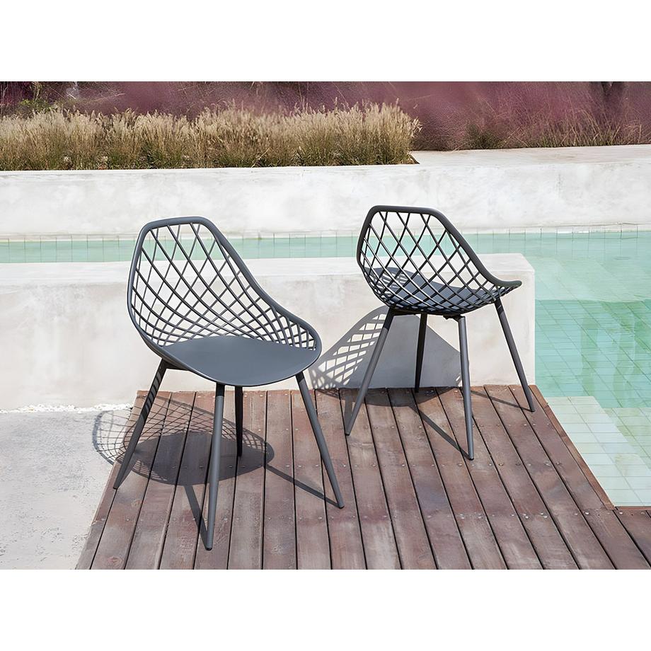 Vente-unique Gartenstuhl MALAGA  