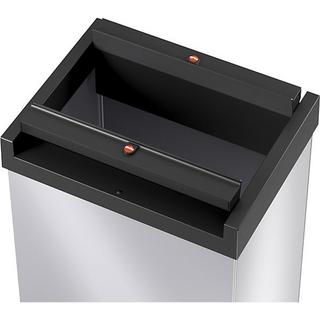 Hailo Contenitore per rifiuti con coperchio basculante BIG-BOX SWING, capacità 52 l, contenitore argento.  