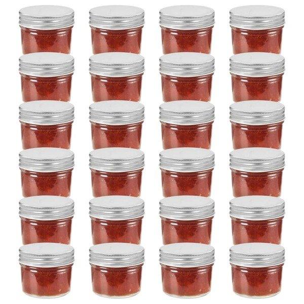 VidaXL Marmeladengläser mit deckeln 24 stk. glas  