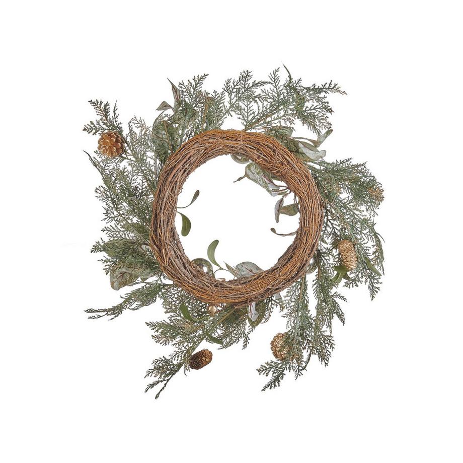 Beliani Weihnachtskranz aus Kunststoff  HOVILA  