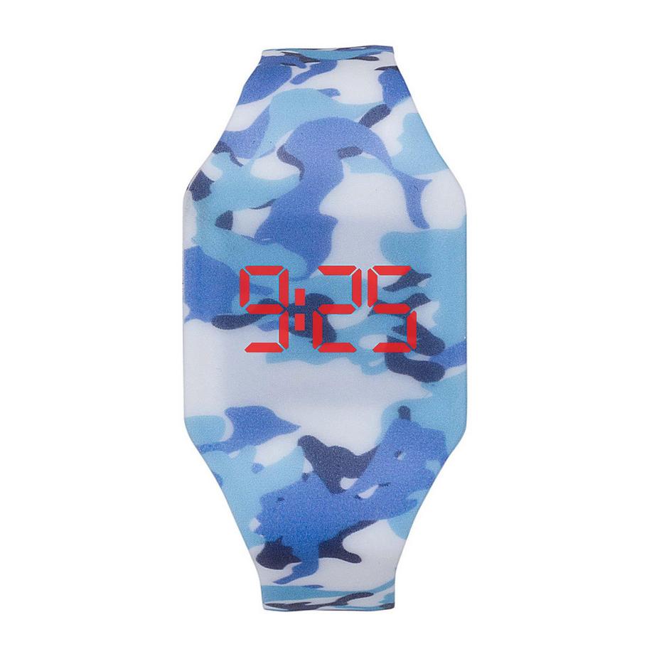 Kiddus  Digital LED Kinderuhr Camouflage 