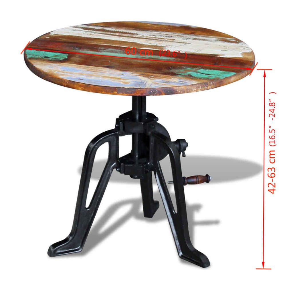 VidaXL Table d'appoint bois  