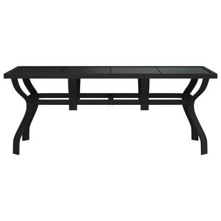 VidaXL Table de jardin acier  