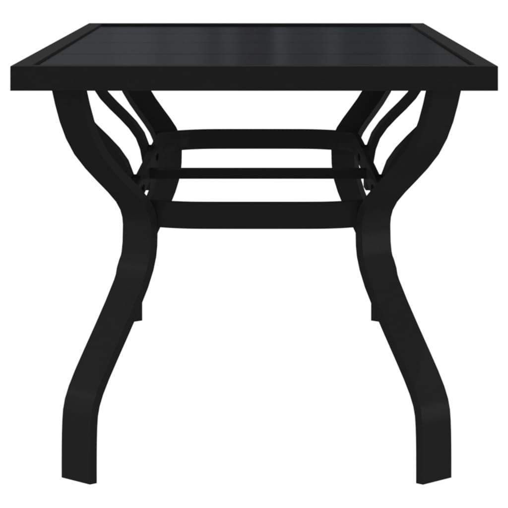 VidaXL Table de jardin acier  