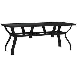 VidaXL Table de jardin acier  