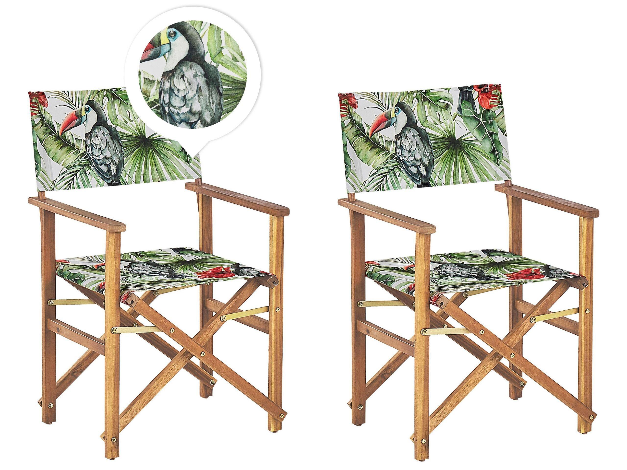 Beliani Lot de 2 chaises en Polyester Moderne CINE  