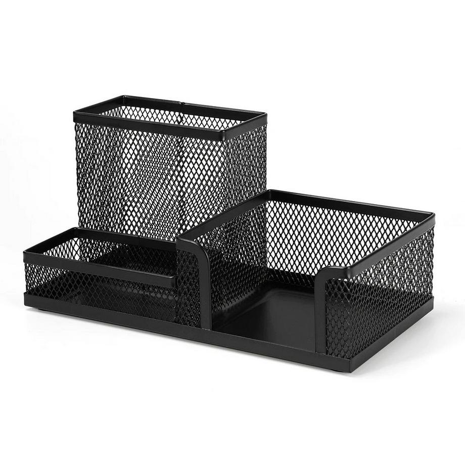 Alopini Mesh Schreibtisch Organizer Metall Büro Aufbewahrungsbox mit Fach Briefpapierhalter Bürobedarf  