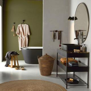 AM.PM Miroir métal acier laiton vieilli Ø100 cm Caligone  