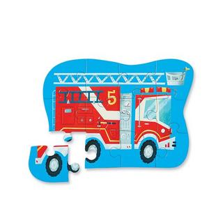 Crocodile Creek  Mini puzzle silhouette 12 pièces Pompier, Crocodile Creek 