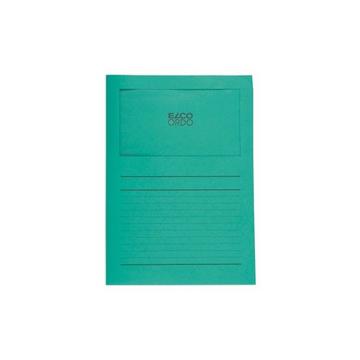 ELCO Sichthülle Ordo 120g A4 29489.63 grün, Fenster 100 Stück