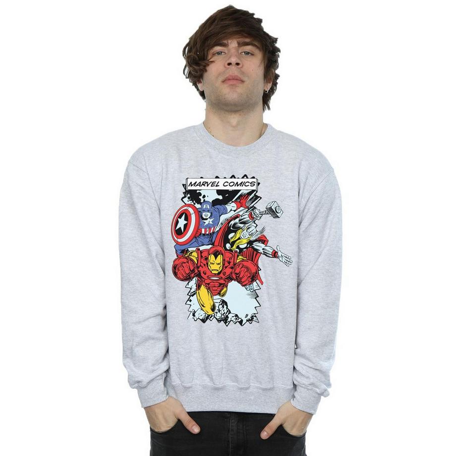 MARVEL Comics Avengers Rundhals-Sweatshirt  