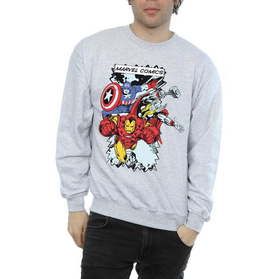 MARVEL Comics Avengers Rundhals-Sweatshirt  