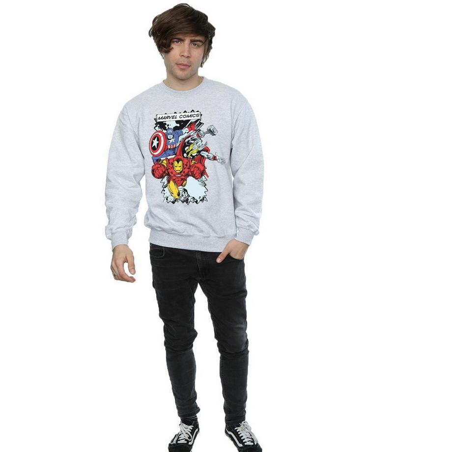 MARVEL Comics Avengers Rundhals-Sweatshirt  